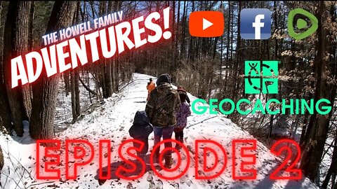 Geocaching Episode 2 | Snow Mobile Trails, and Grave Yards! | The Howell Family Adventures