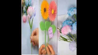 New Rustic tissue paper flower Arrangement P01