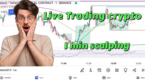 8 may,Live 1 Min Scalping Crypto | Live Trading MANA/Usdt