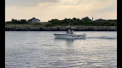 August 27, 2022 Twin Brothers Ron & Don from South Jersey leaving Montauk Harbor Enroute Cartwright