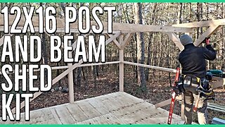 Ordering a 12x16 Post and Beam Shed ONLINE