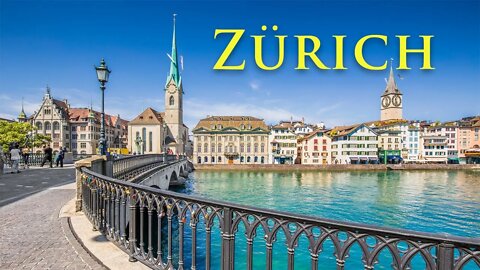 Zurich, Switzerland - Walking Tour through Downtown, Old Town, Lake Zurich (4K)