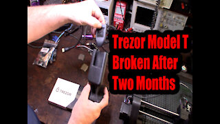Trezor Model T broken No Touchscreen No USB Unresponsive Not Working Weird Amazon RMA process