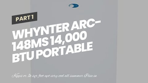 Whynter ARC-148MS 14,000 BTU Portable Air Conditioner, Dehumidifier, Fan with Activated Carbon...