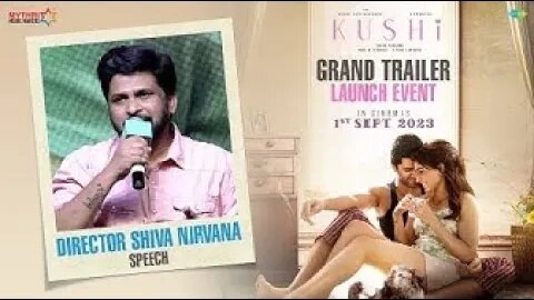 Director Shiva Nirvana Speech | Kushi Audio Launch | Kushi Trailer Launch | Vijay Devarkonda |