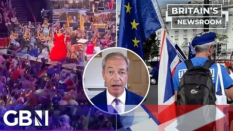 European flags flown at the Proms 'rude, insulting and inappropriate!' Nigel Farage is disgusted