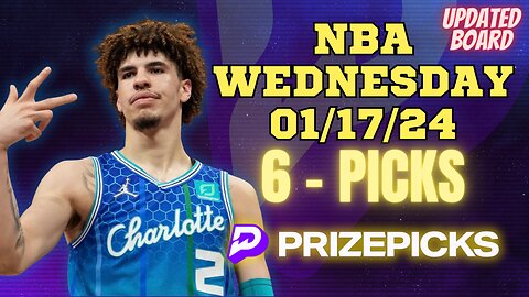 #PRIZEPICKS | BEST PICKS #NBA WEDNESDAY | 01/17/24 | #PLAYERPROPS | #BESTBETS | #BASKETBALL | TODAY