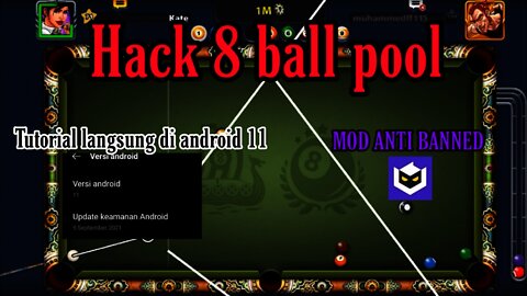 Hack 8 Ball pool Android 11 kebawah | tutorial lulubox di android 11