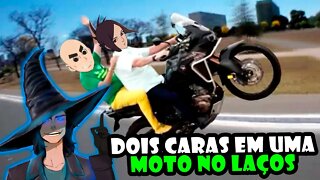 DOIS CARAS NA MOTO JOGANDO LAÇOS EM NARUTO ONLINE #narutoonline #tomoyosanbruxao #laços #eventos