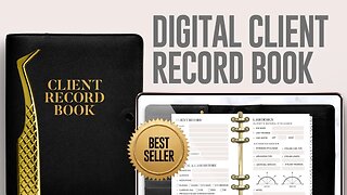 Digital Lash Tech Client Record Book Tutorial