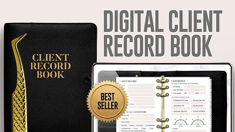Digital Lash Tech Client Record Book Tutorial