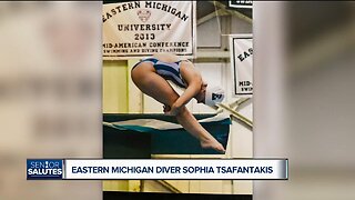 WXYZ Senior Salutes: Eastern Michigan diver Sophia Tsafantakis