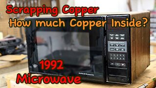 Scrapping a Microwave for Copper- How much Copper is in a 1992 Microwave?