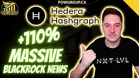 Hedera Hashgraph Massive Blackrock News, Tokenizing Money Market Fund, HBAR Soars 110%