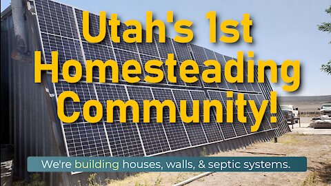 Homesteading Town Under Construction in Utah