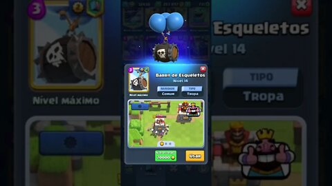 CLASH ROYALE - BARRIL DE ESQUELETOS NÍVEL MÁXIMO