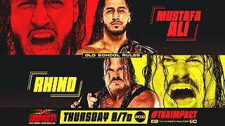 Mustafa Ali vs. Rhino: Old School Showdown! #tnaimpact #shorts