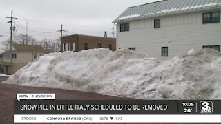 Snow pile in Little Italy scheduled to be removed