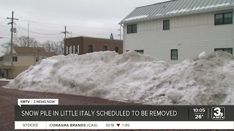 Snow pile in Little Italy scheduled to be removed