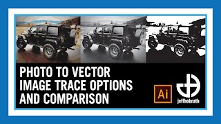 How to Convert a Photo to Vector with Image Trace in Illustrator Tutorial | Jeff Hobrath Art Studio