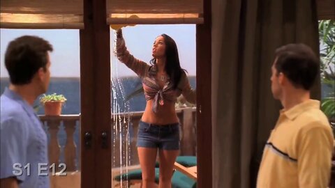 Two and a Half Men - Megan Fox Does Windows