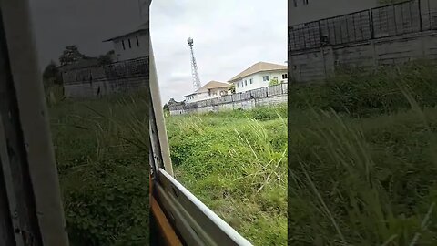 OMG! So Sorry lady behind me #thailand #kanchanaburi #train #corn