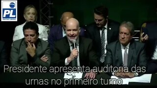 Presidente do PL - responde a intimação de 24horas a Alexandre de Morais - sobre auditoria 1 turno!