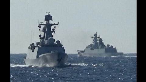 For the First Time Ever, Chinese & Russian Warships in Joint Patrol in Western Pacific