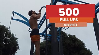 500 Pull Ups in 1h38min RAW Video