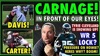 JORDAN DAVIS BULLDOZES HIM TO OBLIVION! CARTER'S VIOLENT RUSH! TYRIE CLEVELAND LOCKING DOWN WR 5!