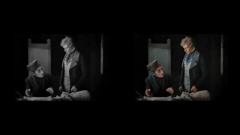 Comparison Nosferatu in Colors vs Black and White - Horror movie 1922.