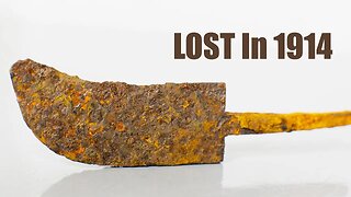 Restoration WW1 German rusty sanitary knife