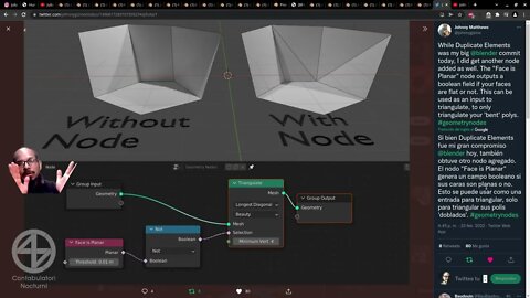 Blender_Nuevo nodo de geometria "Planar" (hecho por @Johnny Matthews )