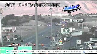 Crash near I-15 and Cheyenne Avenue.