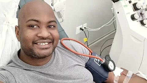 Donating platelets at @NYBloodCenter Downtown Brooklyn Location at the moment