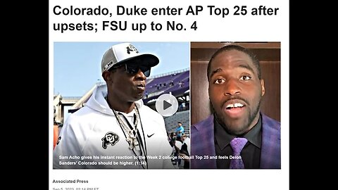 LET'S TALK ABOUT IT!!!! FSU is #4, COACH PRIME and Colorado Buffs up to #22 in the polls!!!!