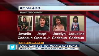 Amber Alert issued for four Manatee County siblings, Dad fears for his children