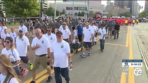 UAW workers gather at Detroit's Labor Day Parade ahead of possible strike