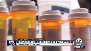 Palm Beach County commissioners consider holding drug makers responsible for opioid addiction