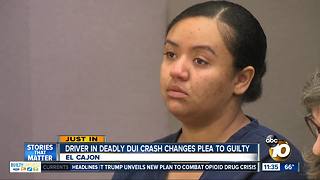 Driver pleads guilty in deadly DUI crash