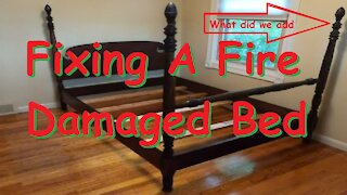 Restoring a Mahogany bed