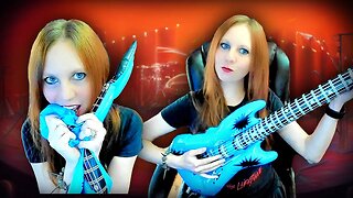 Deflating With My TEETH?! + Blowing Up My Inflatable Electric Guitar Over & Over Again