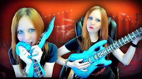 Deflating With My TEETH?! + Blowing Up My Inflatable Electric Guitar Over & Over Again