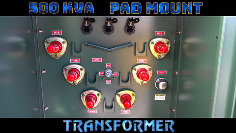 500 KVA Pad Mount Transformer - 12470V Delta Primary, 208Y/120 Wye-n Secondary