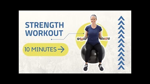 10 Minute Exercise Ball Strength Workout