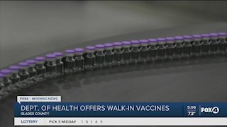 Glades County walk in vaccine clinic
