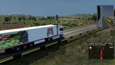 Eurotrucksimulator 2. Mit dem LKW durch Europa Auf der Pro Mod mit guter Musik.