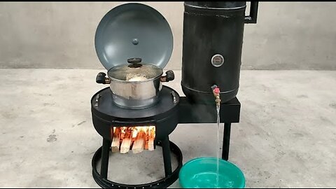 How to make a 4-in-1 wood stove 2nd version, Cubic Mini Wood Stoves,