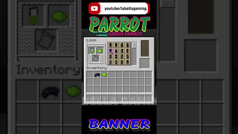 Green Parrot Banner | Minecraft