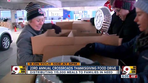 Crossroads, Hyde Park church give away Thanksgiving meals